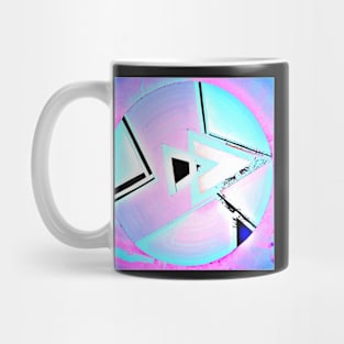 PASTEL ART DECO MOD GEOMETRIC DESIGN,AQUA, PINK, PURPLE Mug